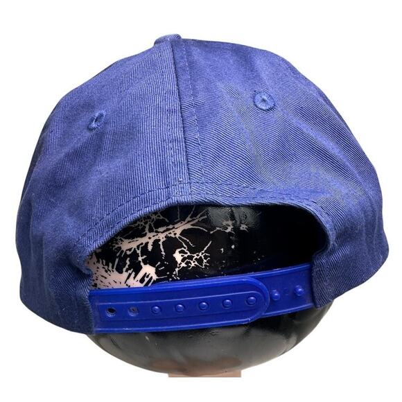 Vtg Initial Screenprinted P Hat Cap Snapback 90s Baseball Blue White Unisex Paul - Picture 6 of 11